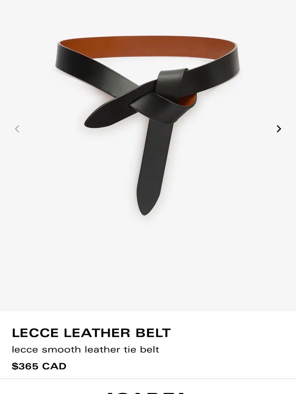 Isabel Marant Lecce Leather Belt Purple - Picture 6 of 8
